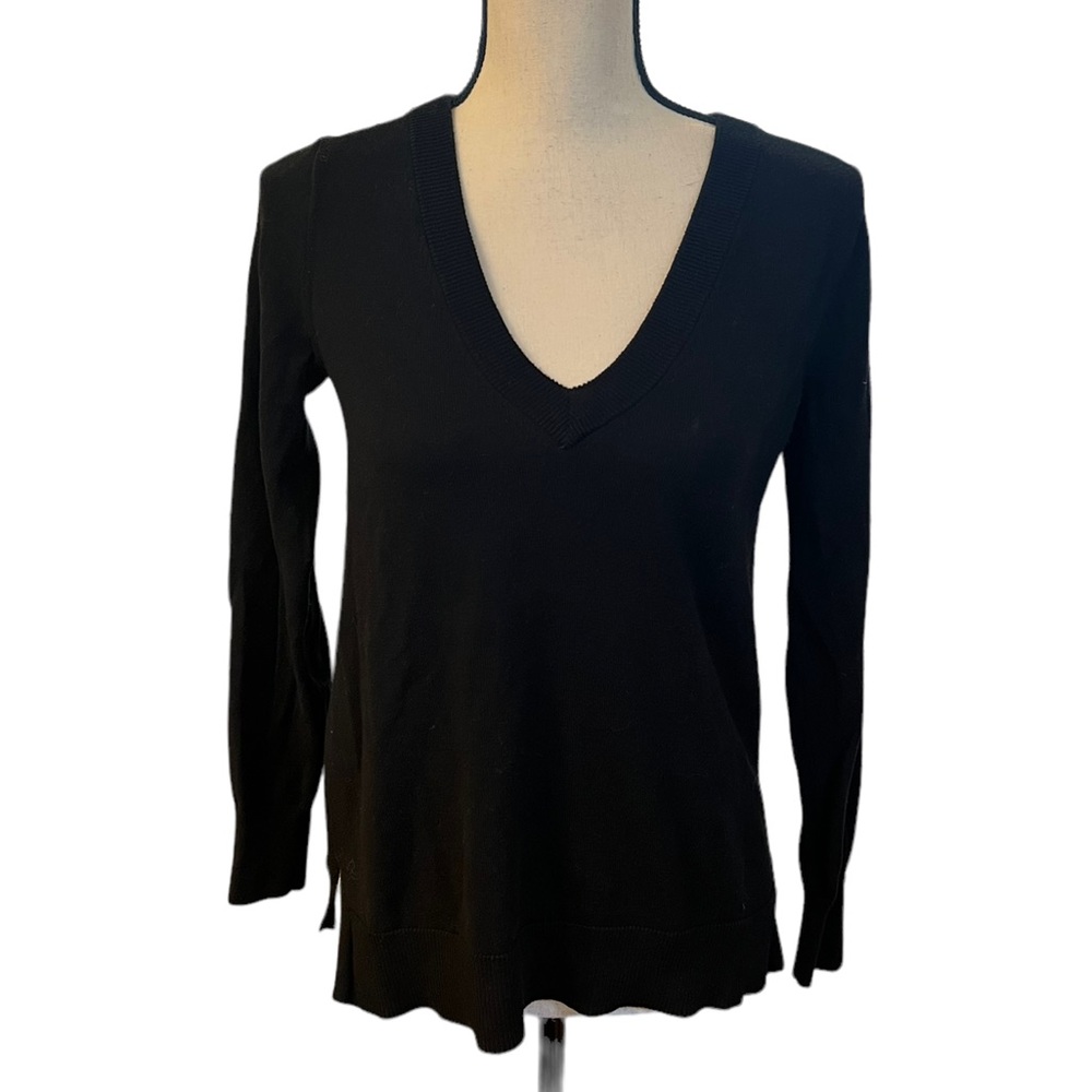 J. Crew Mercantile Black V Neck Sweater